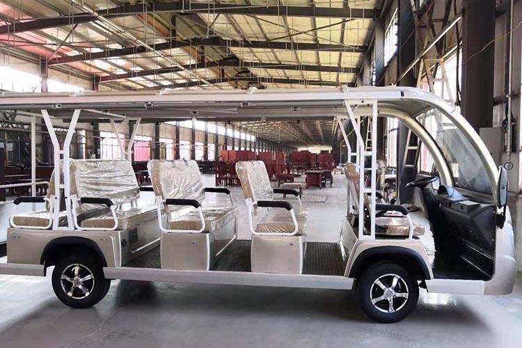 巧奪天工紅木家具廠八座電動(dòng)觀光車
